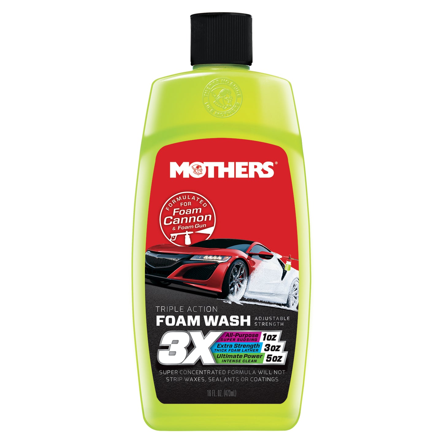 Mothers Triple Action Foam Wash 473ml Concentrated Car Shampoo