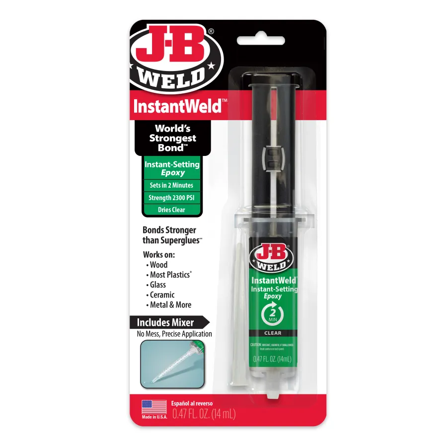 JB Weld InstantWeld Fast-Setting Clear Epoxy Adhesive 14ml JB50111