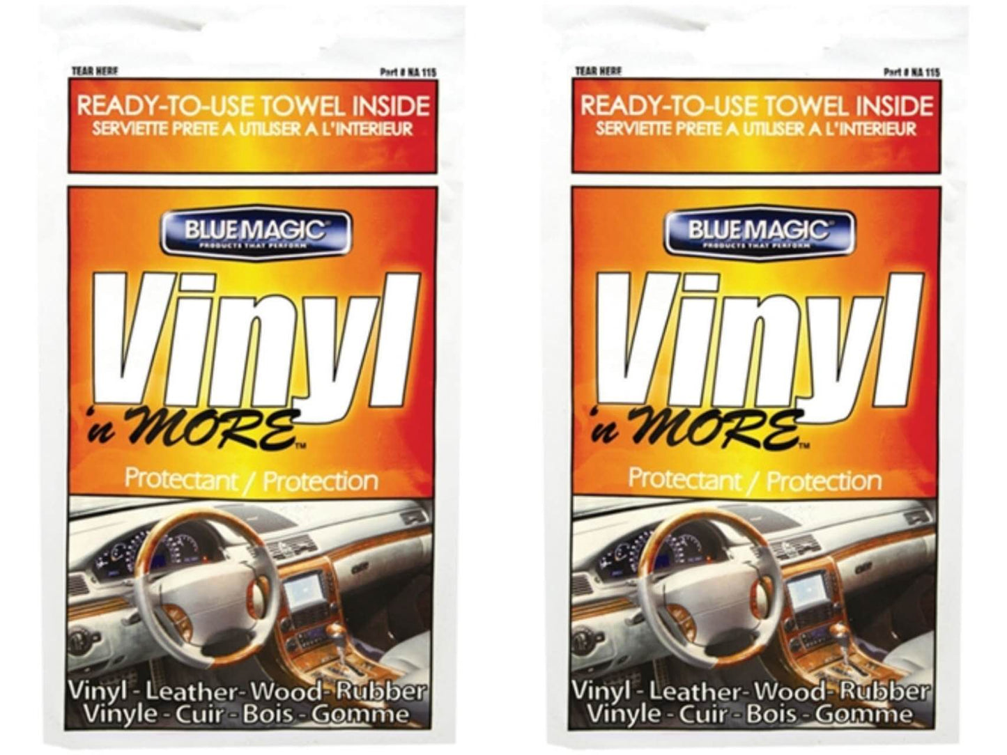 Vinyl n More Protectant Sachets 2-Pack – Restores & Preserves Vinyl/Leather
