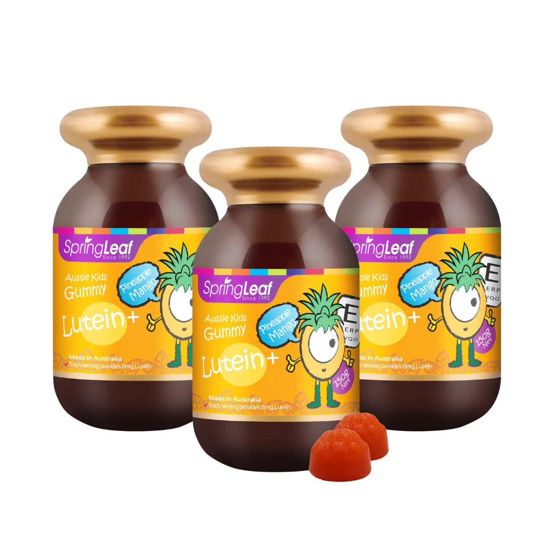 Homart SpringLeaf Aussie Kids Lutein+ 150g Gummy (Pineapple Mango)