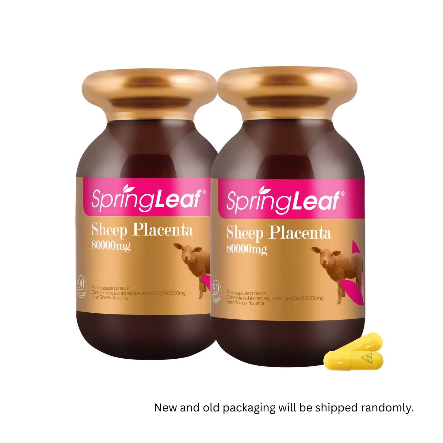 Homart SpringLeaf Sheep Placenta 80000mg 90 Capsules