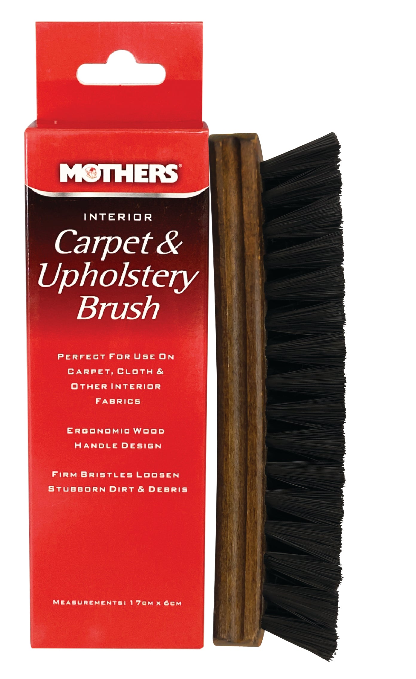 Mothers Interior Carpet & Upholstery Brush Soft Bristle Detailing Tool
