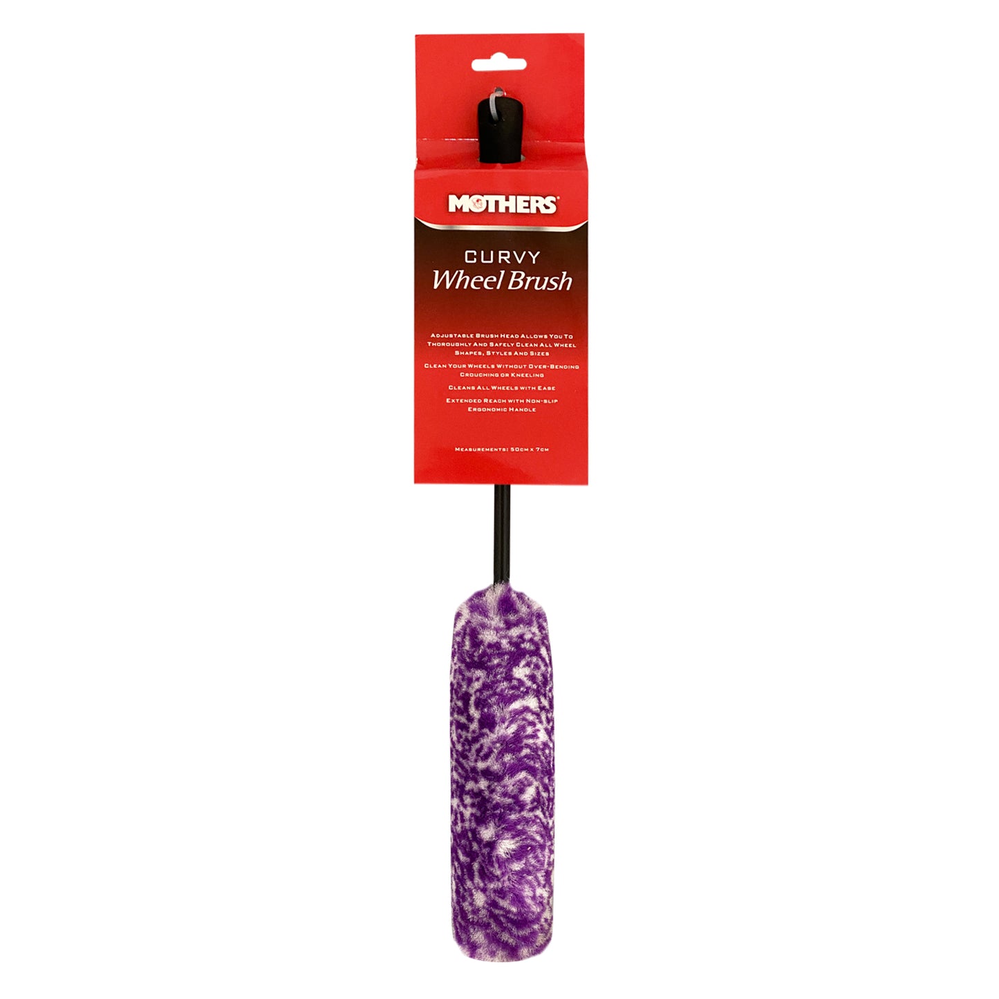 Mothers Curvy Wheel Brush Adjustable Head Microfibre 50cm