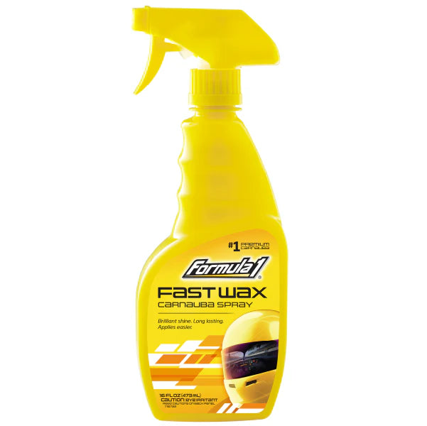 Formula 1 Carnauba Fast Wax 473ml – Quick Shine Spray Wax Polish