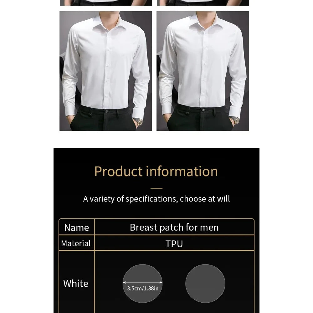 200Pcs/Set Men Nipple Cover Disposable Invisible Shirts Tights Suit Anti-Bulge Nipple Sticker Soft Breathable Waterproof for Men