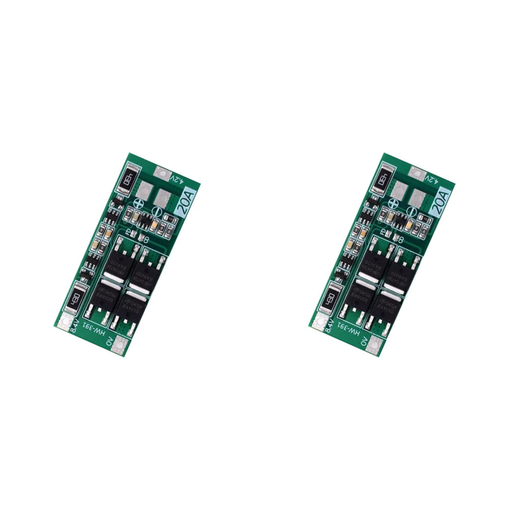 1-5PCS HW-391 2S 20A 7.4V 8.4V 18650 BMS Module 18650 Lithium Battery Charger Protection Board Standard/Balance Module for DIY 