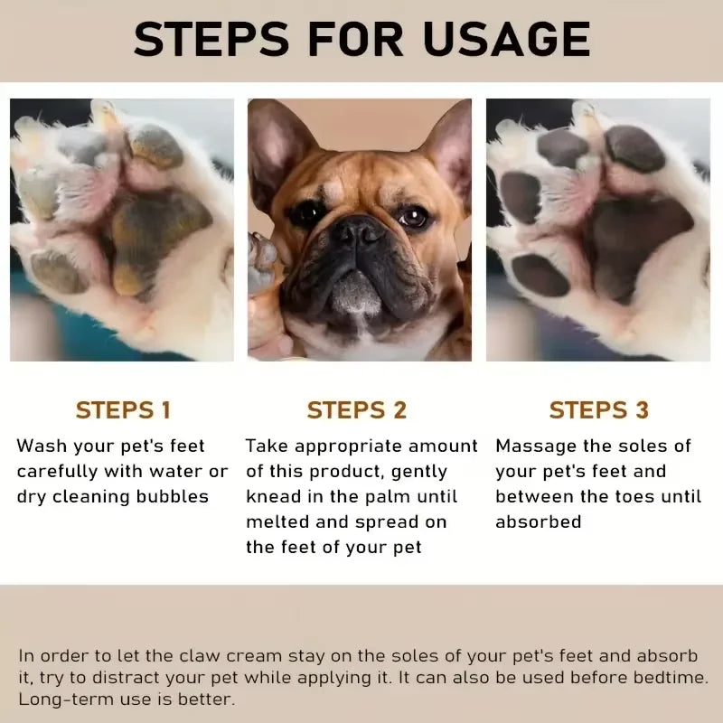 50g Dog Nose and Paw Care Cream Dog Paw Cream Cat and Dog Paw Protection Cream Pet Paw Moisturizing Cream Pet Dry Paw Repair Cream Pet Supplies