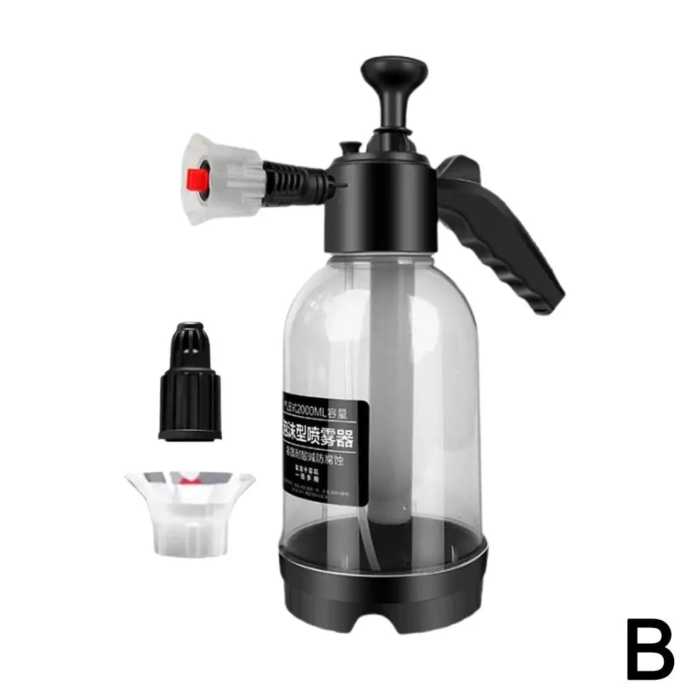 2L Handheld Foam Sprayer for Car High Pressure Hand Pump With Pressure Relief Valve Car Wash Spray Bottle Window Cleaning Tools
