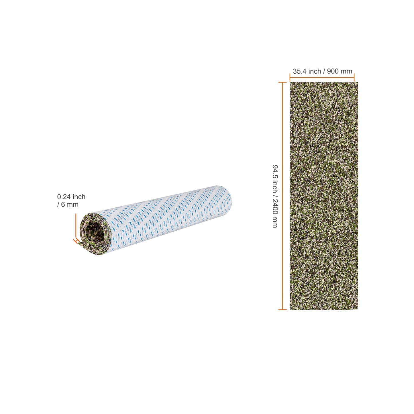 SucceBuy Boat Flooring EVA Foam Boat Decking Non-Slip Self-Adhesive Flooring Marine Carpet for Yacht Pontoon Boats Kayak Decking