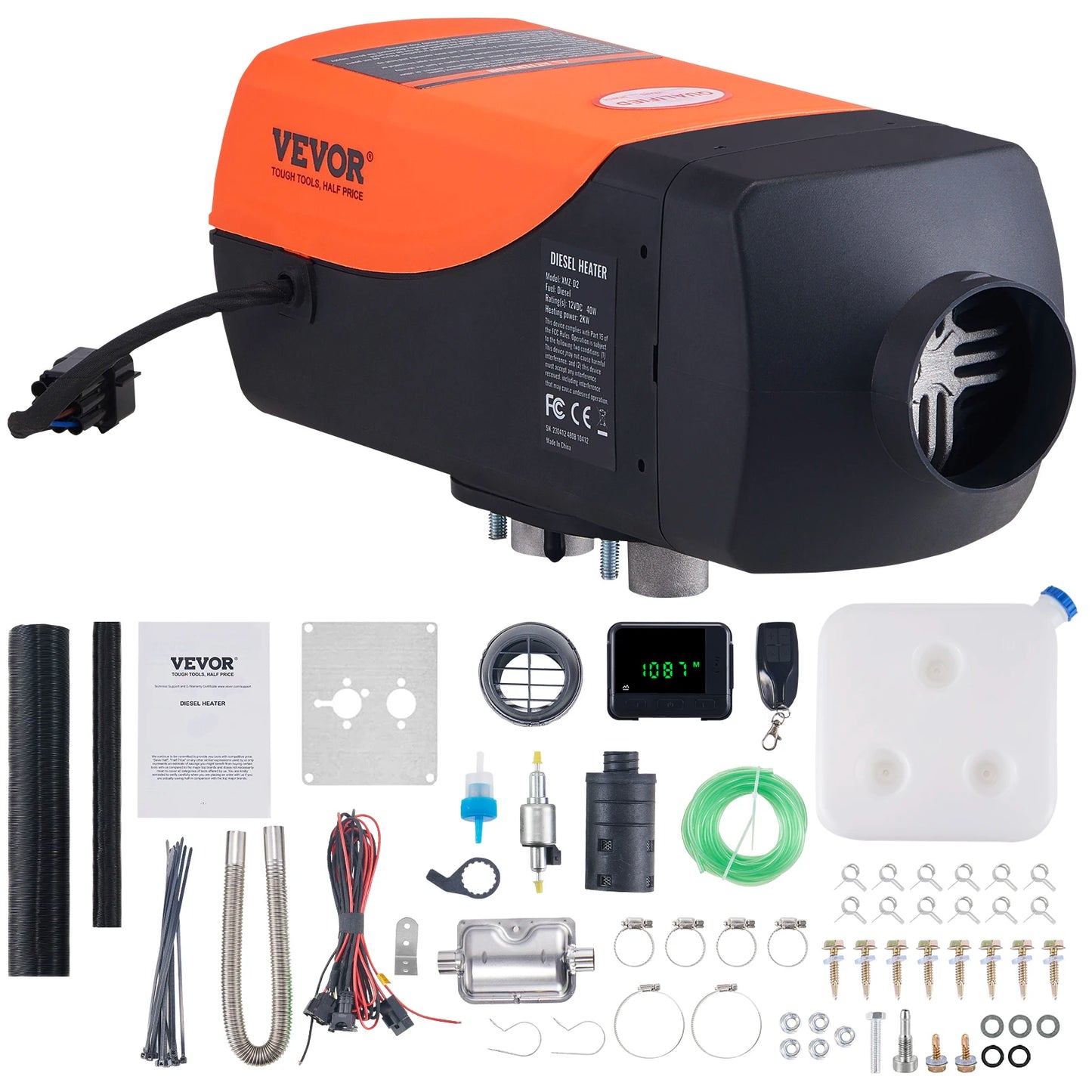 SucceBuy 2/5/8KW Car Heater Diesel Air Heater 12V With Silence Remote Control Truck Boat Bus Trailer Air Diesel Parking Heater