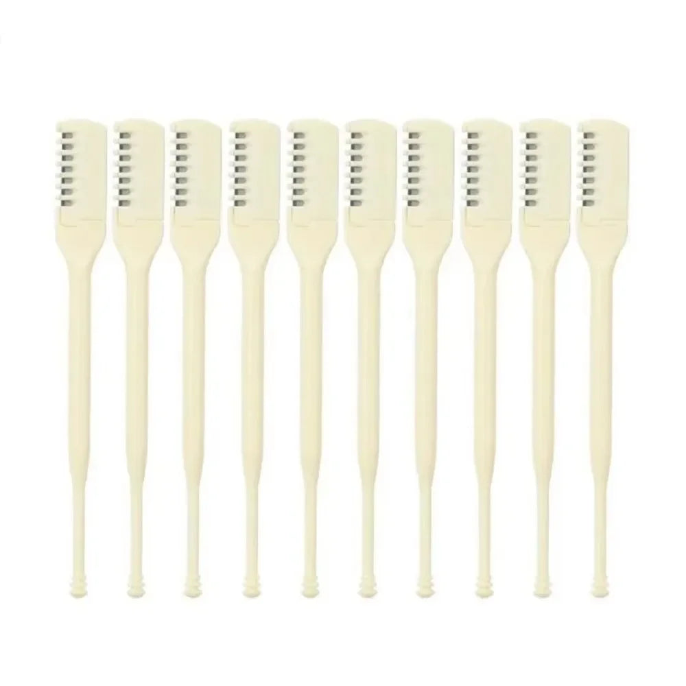 5PCS/10PCS Double Sided Nose Hair Trimmer Portable 360 Degree Nostril Cleaning Trimmer Reusable Nose Hair Scraper Women and Men