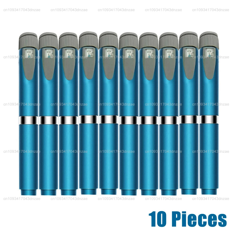 Reusable Injection Pen Magic Pen Kit+3ml Sterile Cassette Bottle Cartridges+32/31G 4/6/8mm Disposable Pen Tip for Lilly Insulin