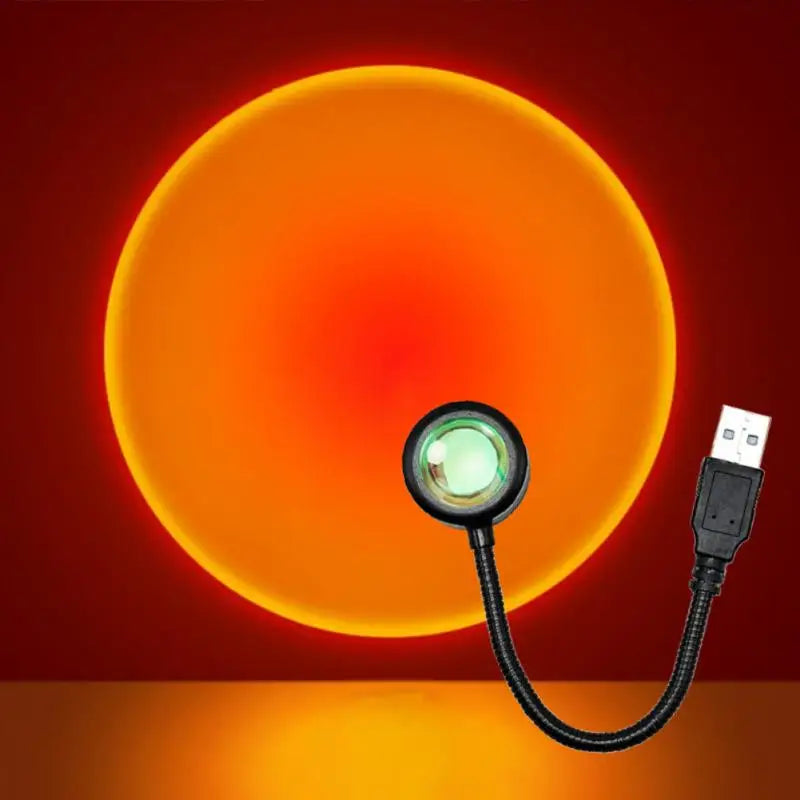 RGB Sunset Lamp Projection Led Night Light Sunset Projection Lamp For Photography Selfie Party Home Living Room Bedroom Decor