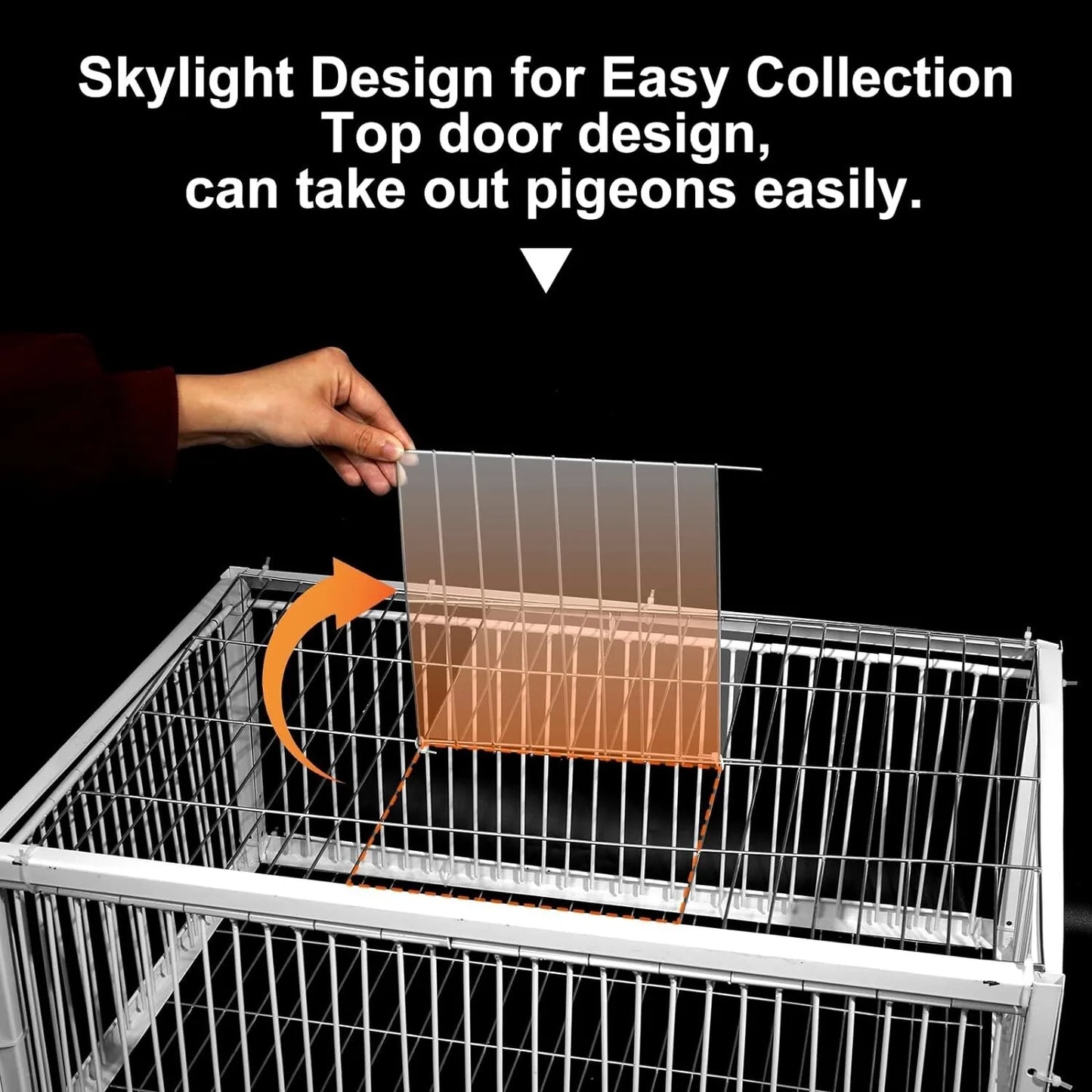 Pigeon Traps with Four Channel One Way Entrance Pigeon Cage with Anti-Escape