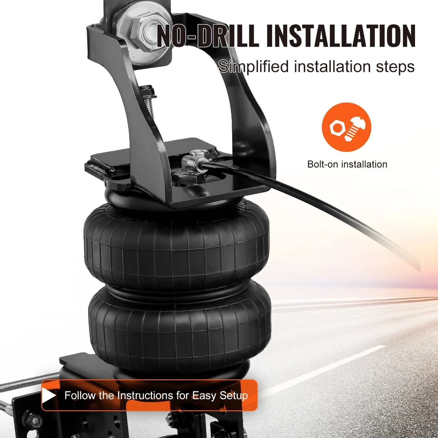 SucceBuy Air Bag Suspension Kit Air Springs Suspension Bag Kit Compatible with 1999-2004 2008-2010 Ford F250/F350 2WD 4WD