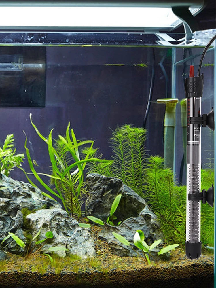 Aquarium Submersible Heater 300W W/ Thermometer Fish Tank Thermostat Adjustable Aquarium Heater for Freshwater & Saltwater Tank