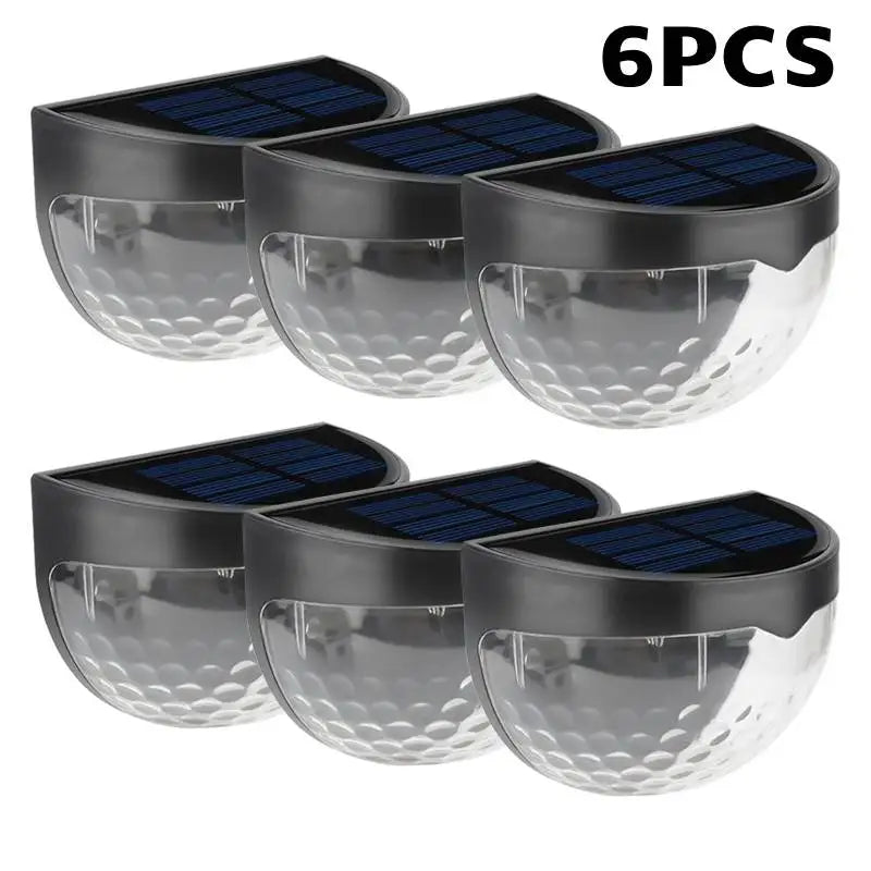 6-18pcs Solar Powered LED Wall Lights Door Fence Light Outdoor Garden Lamp Lights