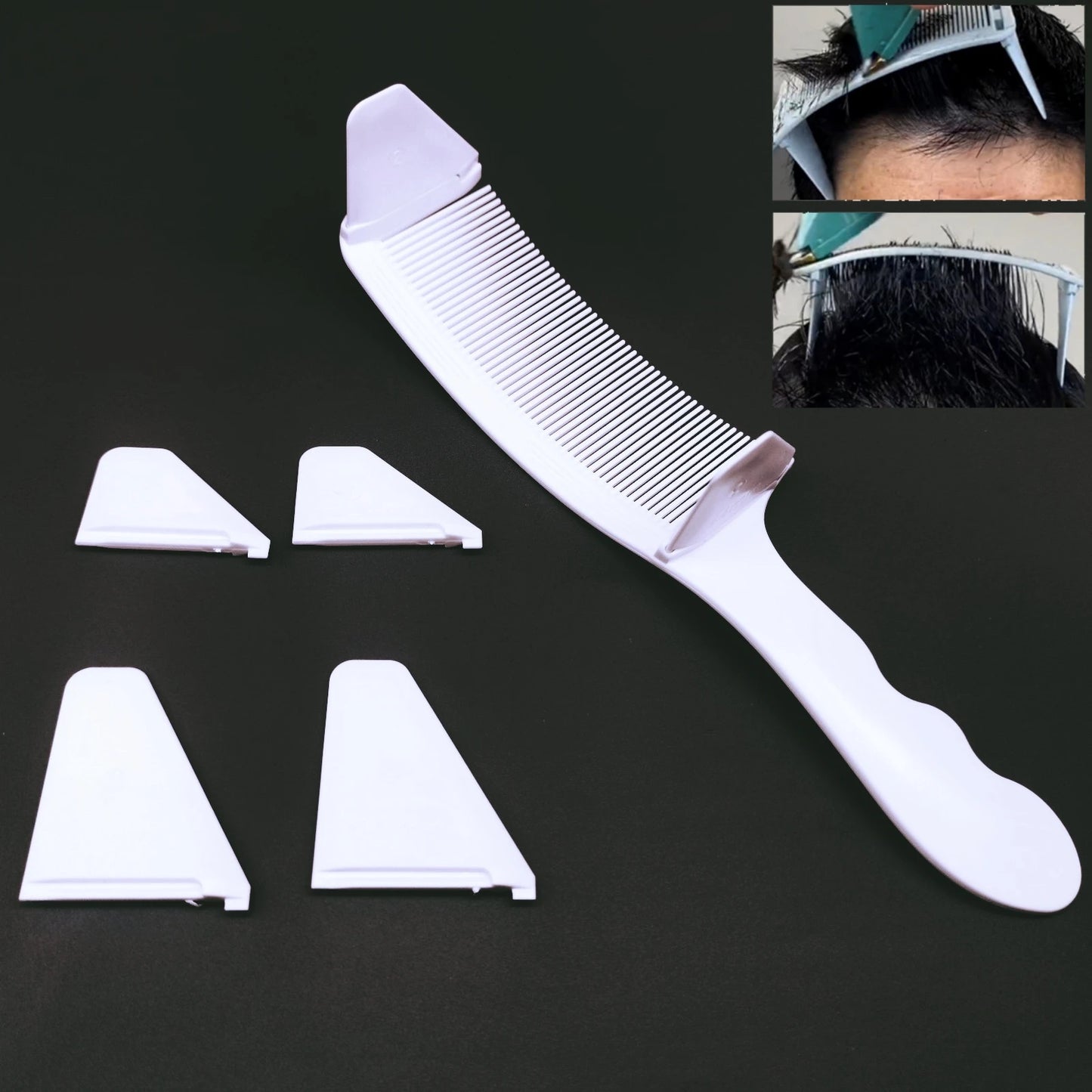 1/2/3Pcs Barber Hair Comb Kit Flat Top Hair Cutting Fading Stying Fade Comb Men Fade Brush Salon Hair Tool Accessories