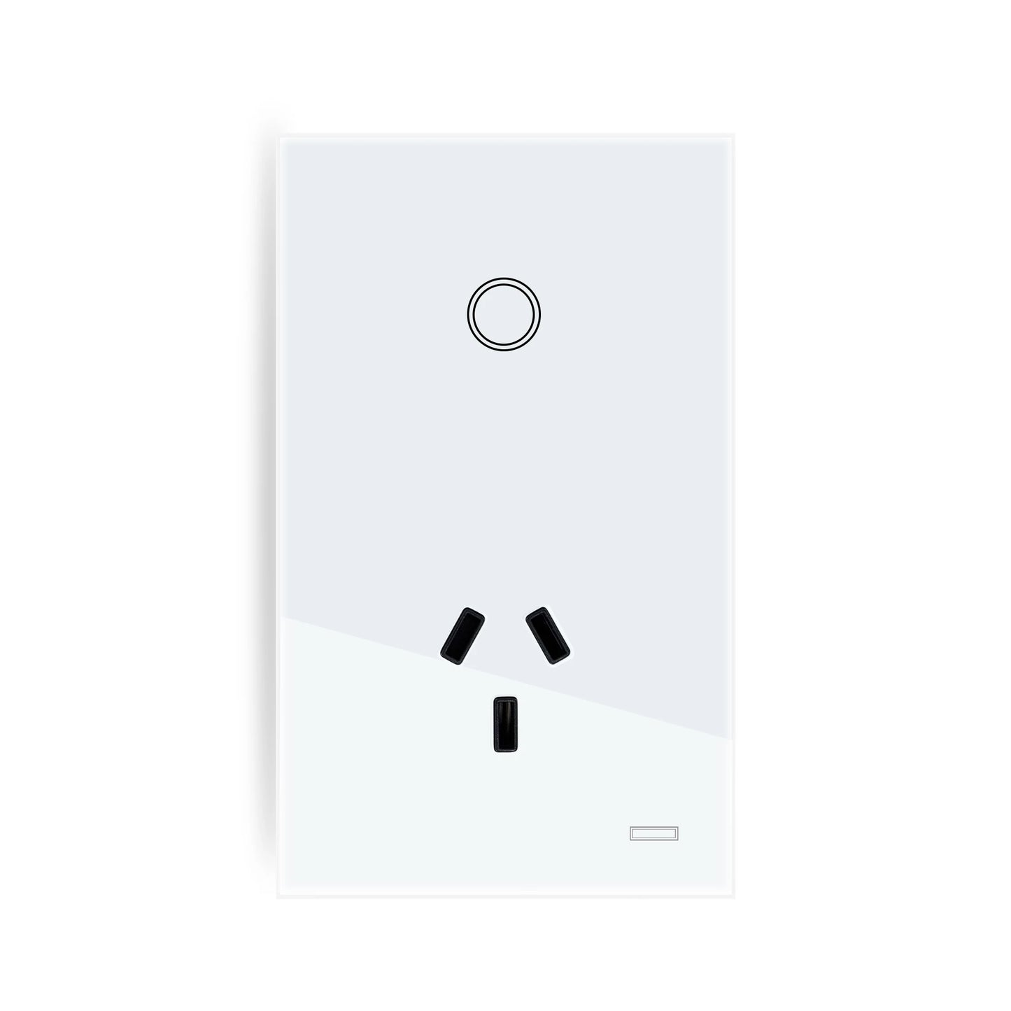 Melery AU Smart Tuya WiFi Light Switch Argentina Plug Australia Outlet Touch Glass Wall Socket Remote by Alexa & Google Home