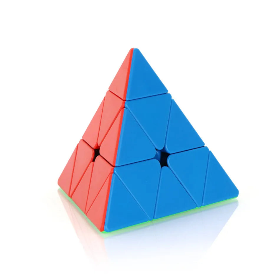 YongJun GuanLong 3x3 V2 Pyramid Magic Cube Triangle Shaped 4-Sided Educational Speed Cube Children's Puzzle Cubo Magico Toys