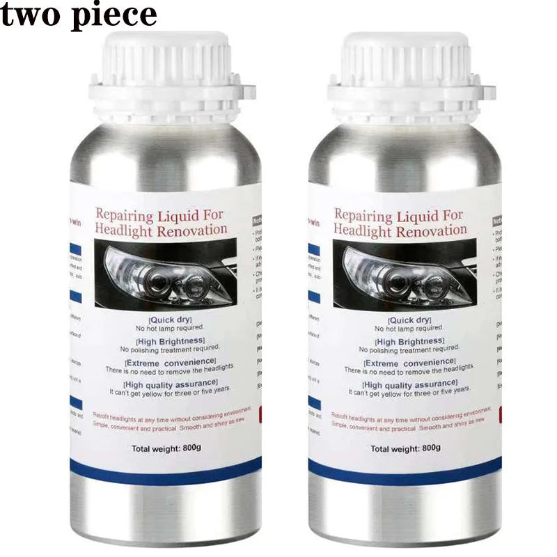 800ML Car Headlights Restoration Liquid Polymer For Headlight Polishing Repair Evaporator Liquid Fumigation Varnish Car Products
