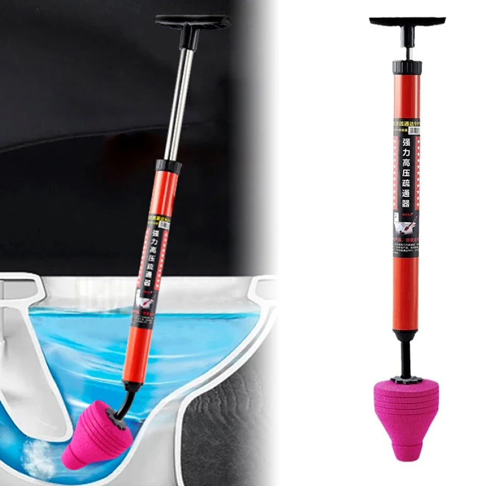 Toilet Plunger Drain Clog Remover Tool Manual High Pressure Air Drain Cleaner for Sink Bathroom Kitchen Bathtub Clogged Pipe