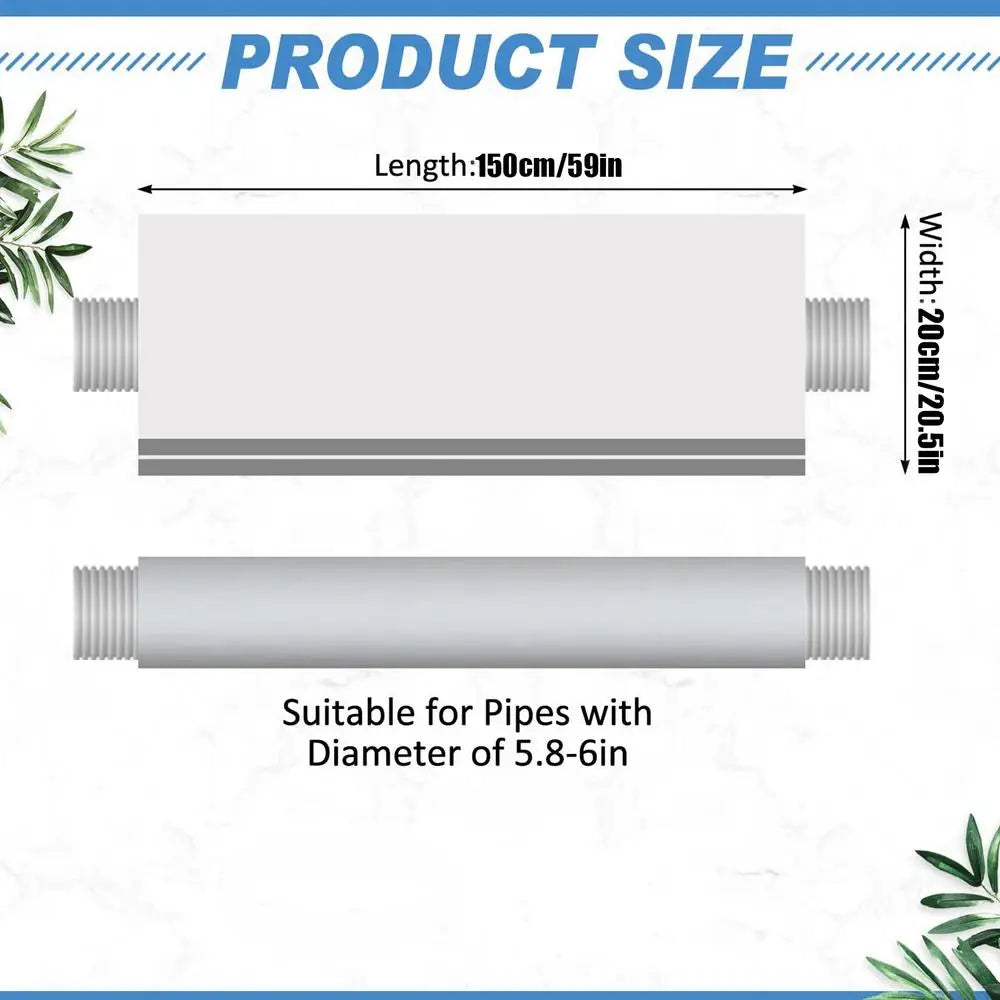 Portable Air Conditioner Hose Cover Wrap Fits Portable AC Hose Insulation Sleeve for 5inch 5.9inch Diameter Exhaust Hose