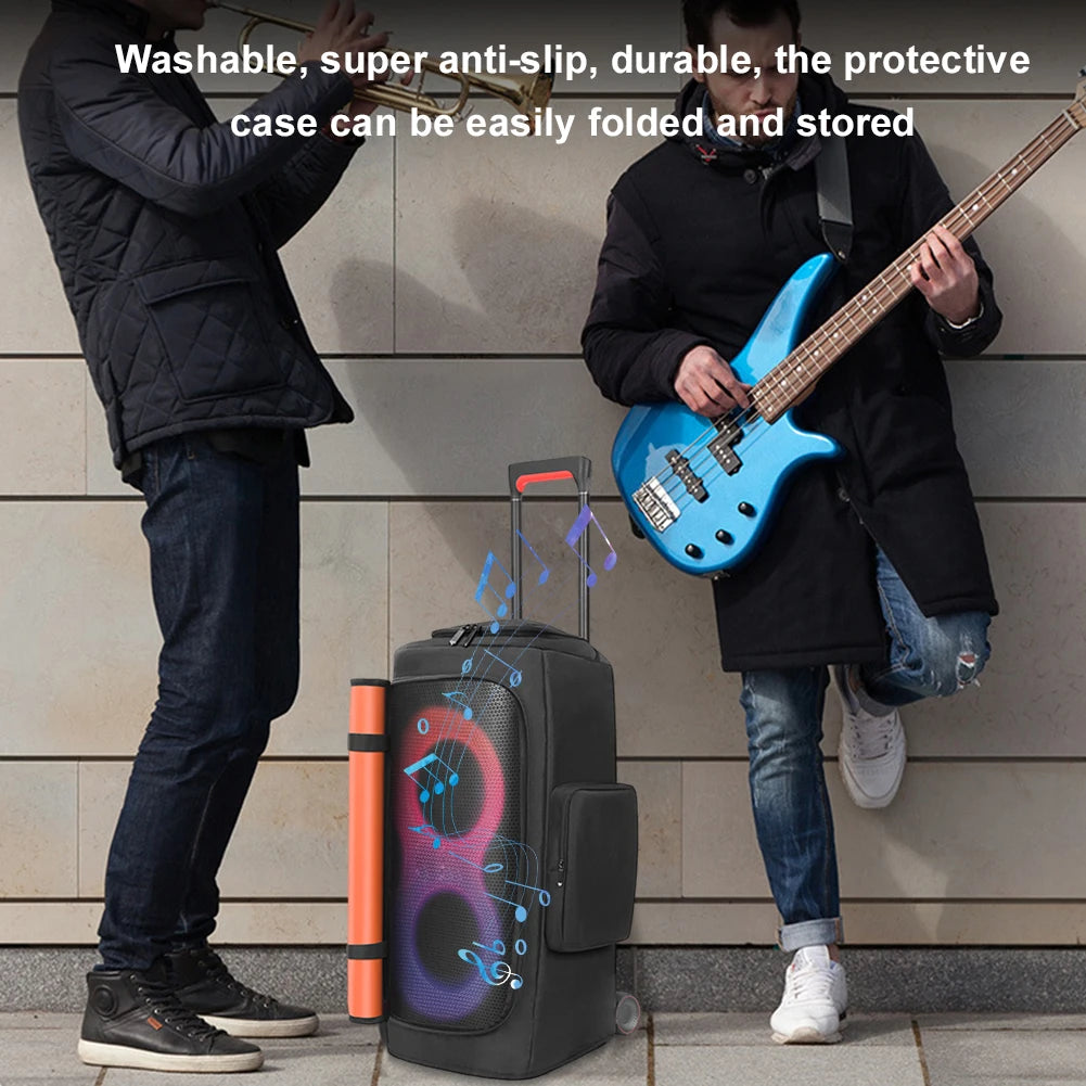 Speaker Dust Cover Waterproof Portable Speaker Dust Case Zipper Closure Padded Speaker Protective Cover for JBL PARTYBOX 310/320