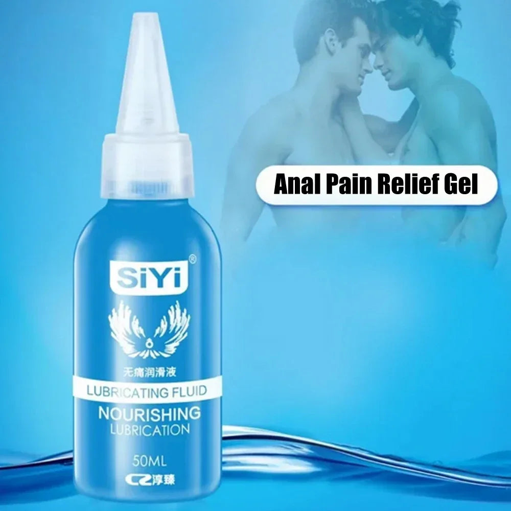Silk Anal Analgesic Sex Lubricant Water Based Lube Pain Relief Anal Sex Oil Vaginal Exciter Gel for Gay Women Men Adult Products