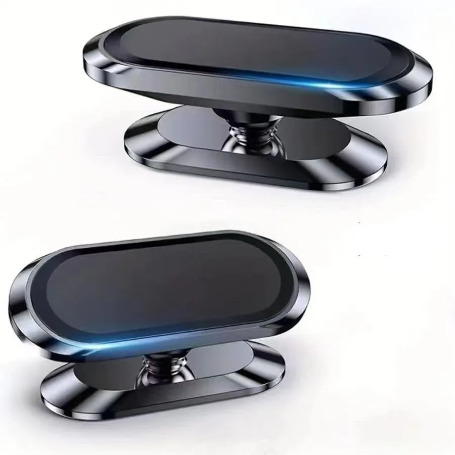 360 Rotating Mini Magnetic Holder Car Phone Dashboard Strip Shape Mount Stand Portable for Cell Phone GPS Compatible