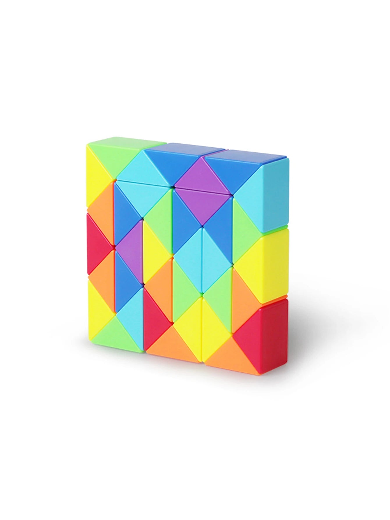 SENGSO 24/36/48/60/72/96 segments Fidget Snake Cube Puzzle Toys - Party Favors & Goodie Bag Fillers, Rainbow Colors