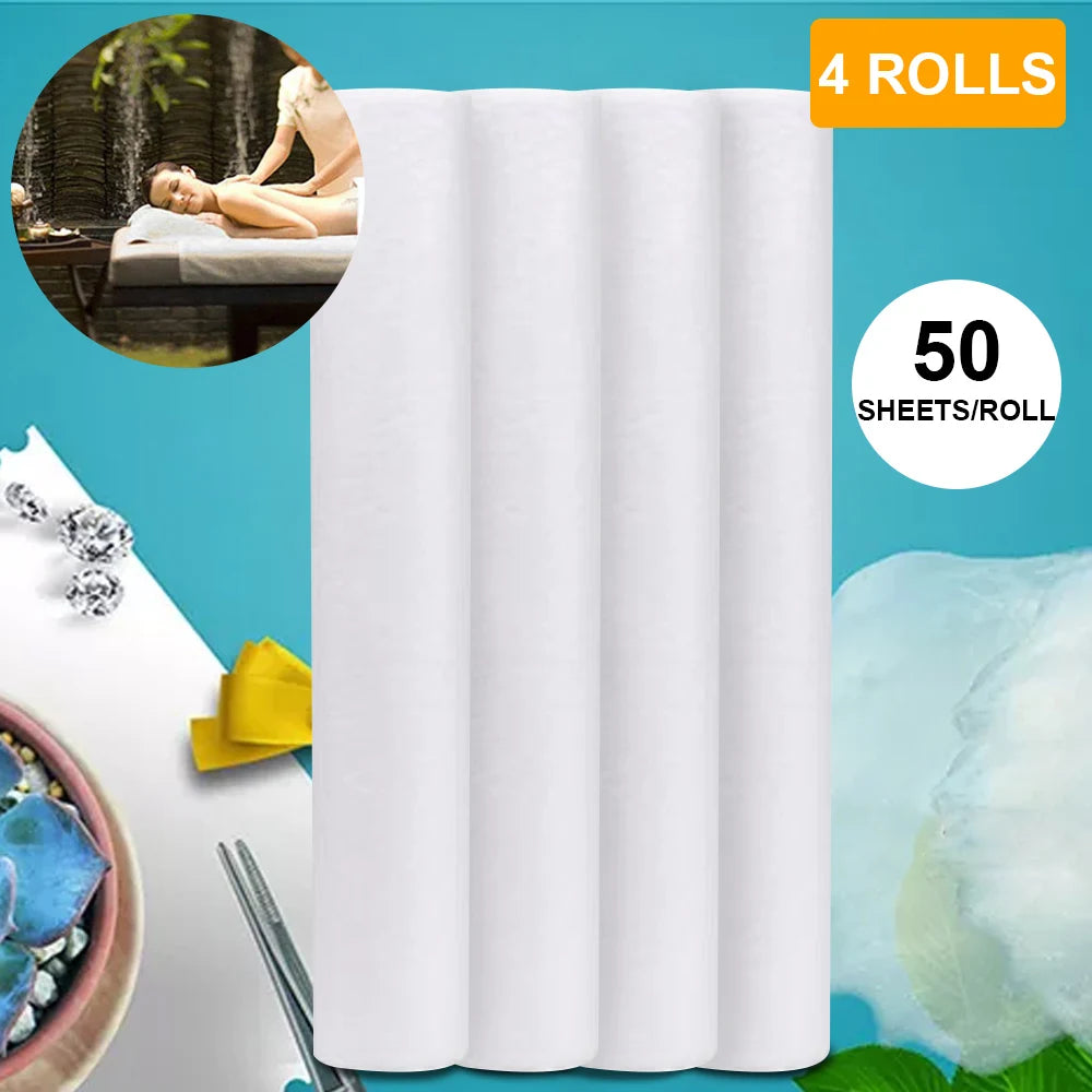 50/100/200 Sheets Sheet Disposable Beauty Bed Sheet Non-woven Massage SPA Salon Table Cover
