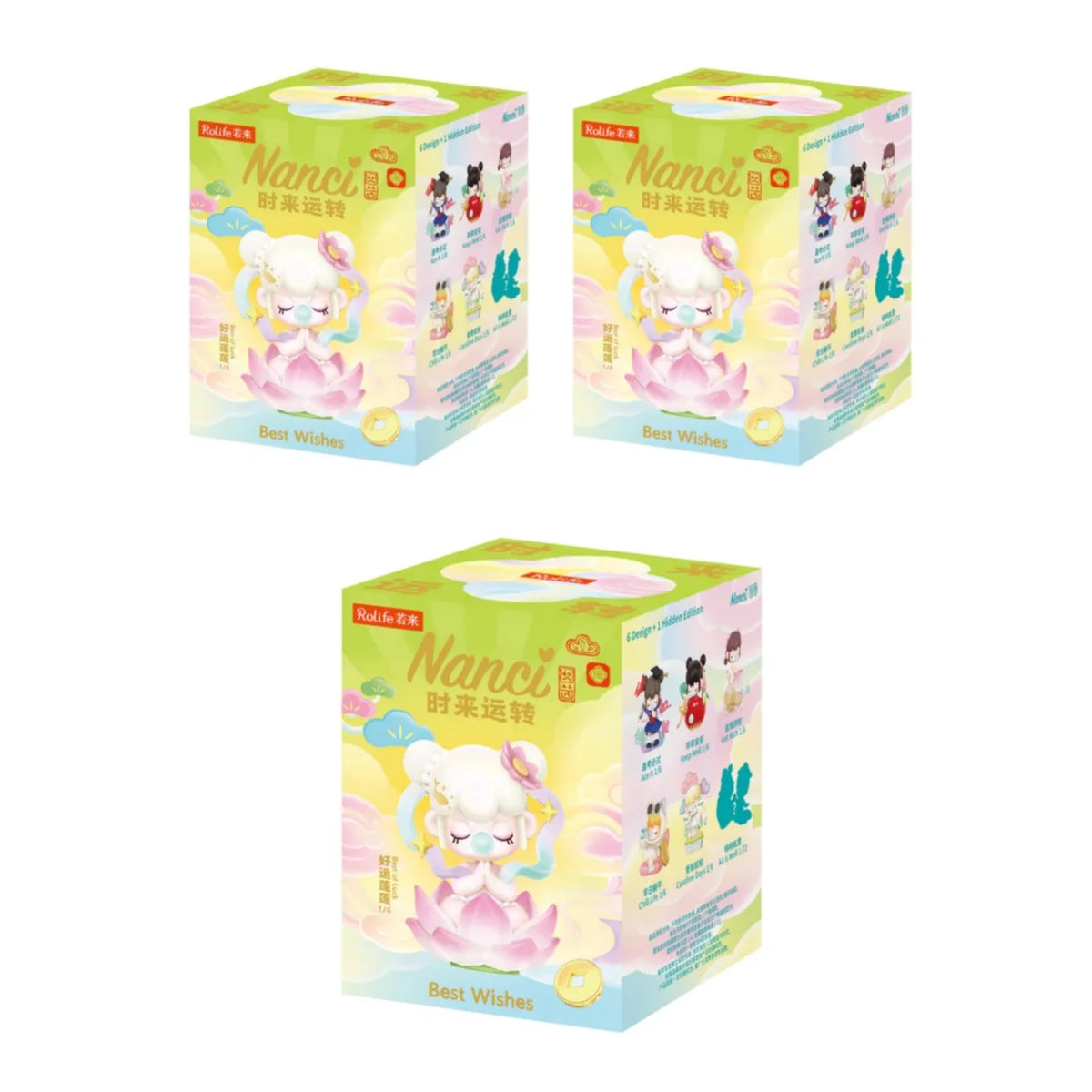 Rolife Nanci Blind Box Nanci's Best Wishes Action Figure Collectible Doll Toys Surprise Box for Kids Friends Adults