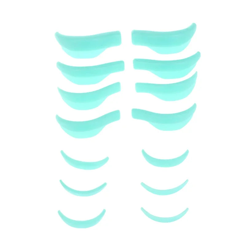 Wholesale 7Pairs Silicone Eyelashes Perming Curler Reusable Lash Lift Shield Pads Eyelash Lifting Tools Eyelash Perming Pads