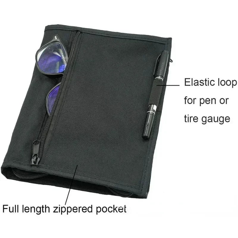 Car Multi-pocket Interior Supplies Oxford Cloth Portable Document Storage Bag Glove Box Manual Registration Card Storage Bag
