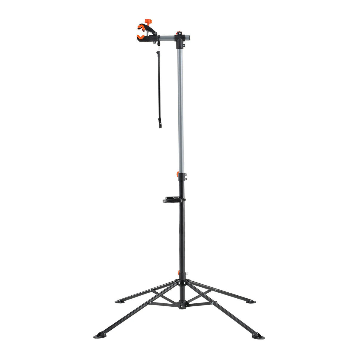 SucceBuy Bike Repair Stand Heavy-duty Aluminum Adjustable Height Magnetic Tool Tray Telescopic Arm Foldable for Home Shops