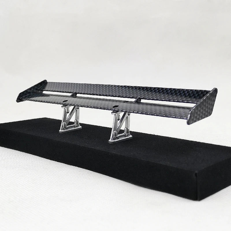 1/10 Scale RC Car Plastic Carbon Fiber Pattern Rear Wing Spolier Drift On Road Touring Model Hobby