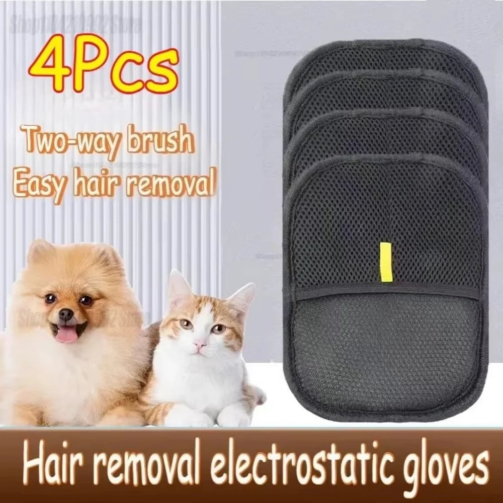 Pet Hair Cleaning And Collection Gloves Pet Double-sided Multi-functional Beauty Glove Tool Reduce The Pressure Of Pet Ownership