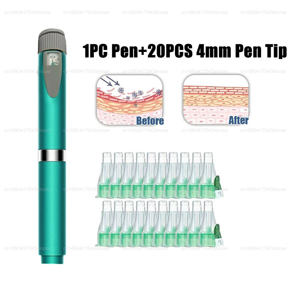 Multi-use Precise Dosing Reusable Injection Pen 3ml Empty Cassette Bottle Cartridges 4-8mm Pen Tip Sterile Individual Packaging