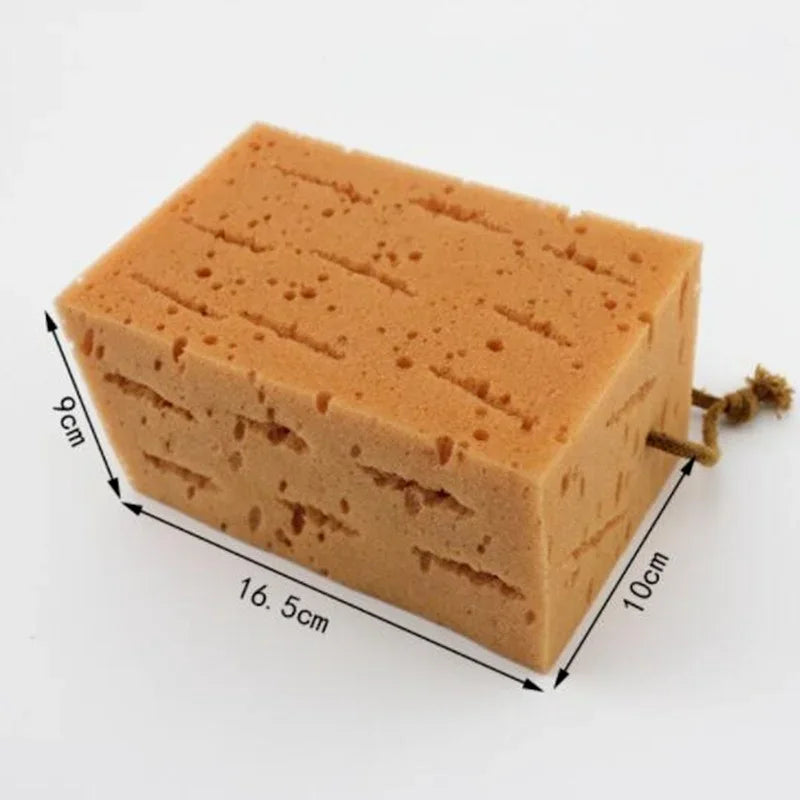 Car Wash Sponge Large Cross Cut Soft Foam Grid Super Absorbent Sponge Easy Grip Non Scratch Car Cleaning Tools Auto Accessories