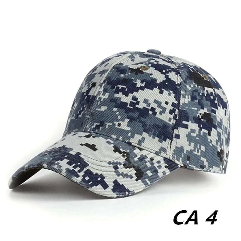 Men Women Camouflage Printed Armygreen Baseball Caps Jungle Anti-UV Sunhat Outdoor Unisex Sports Adjustable Snapback Hat Visors