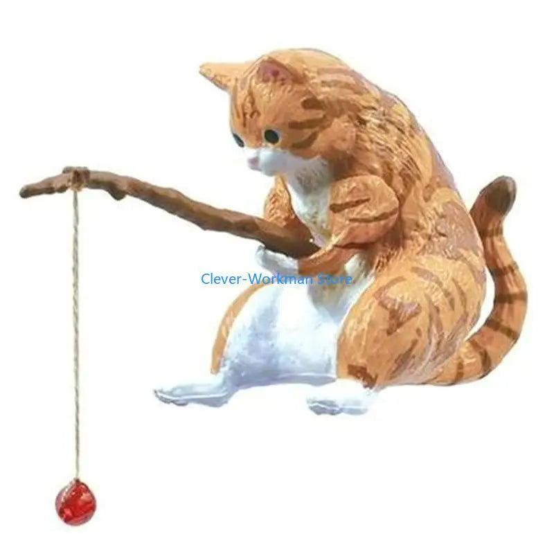 24TD Aquarium Decoration Fishing Ornaments for Fish Animal Resin Figurine