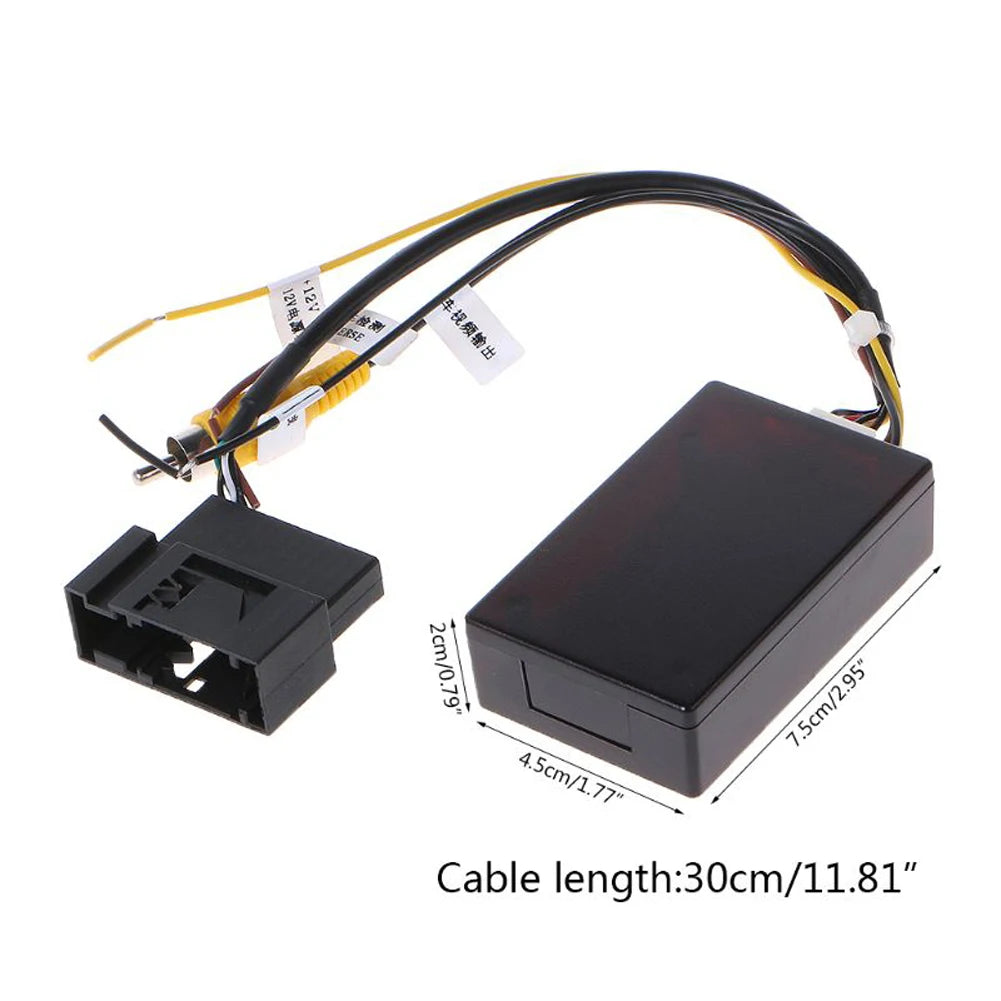 12V Rearview Camera Adapter RGB To AV Backup Camera Converter Reverse Camera Interface for Volkswagen RCD510 RNS510 RNS315