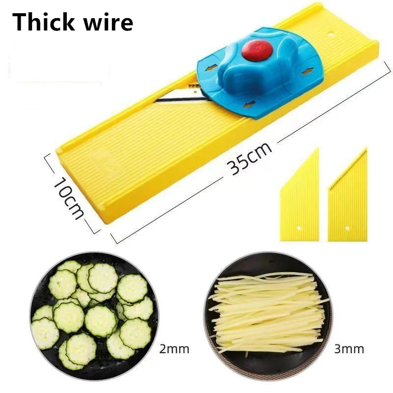 Vegetable Slicer and Vegetable Julienne with Hand Protector Handheld Vegetable Chopper for Speedy Slicing of Fruit and Vegetable
