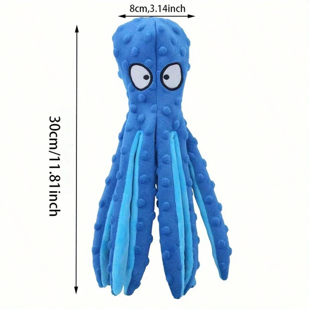 Dog Toys Octopus Non-stuffed Soft Plush Toy Puppy Educational Teething Chew Toys Pet Supplies for Small Medium Dogs