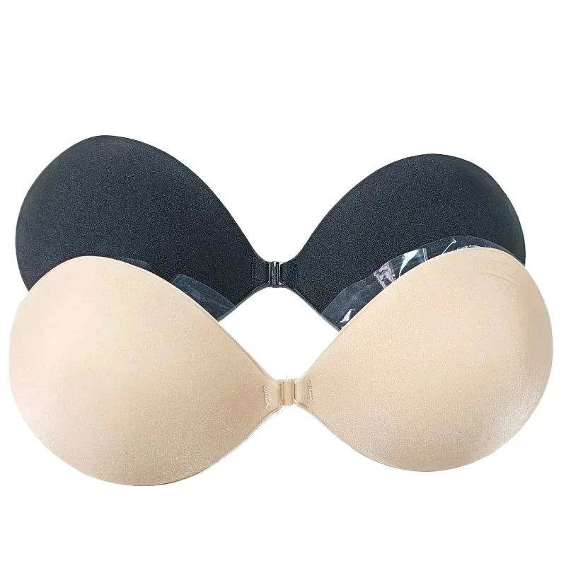 Womens Palm Push Up Invisible Silicone Bra Chest Stickers Lift Up Self Adhesive Bra Cover Bra Silicone Pad Sexy Strapless Breast
