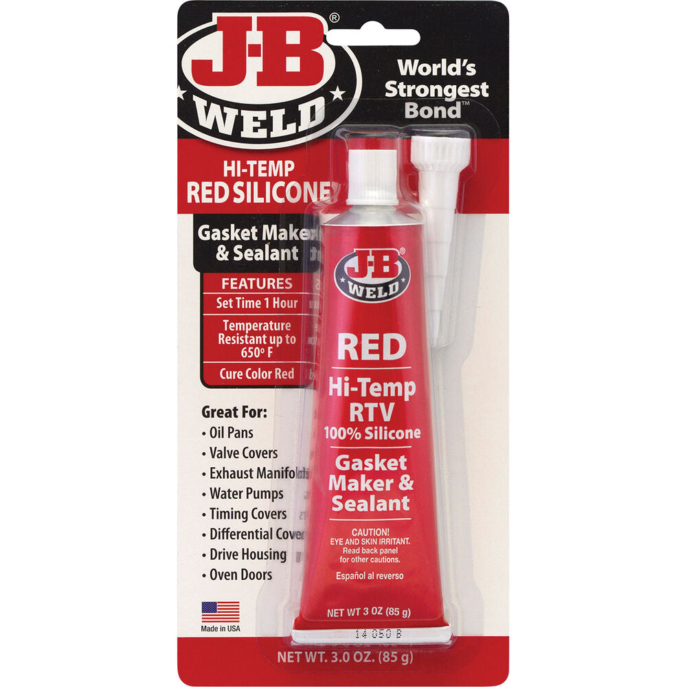 JB Weld Hi-Temp Red RTV Gasket Maker 85g JB31314