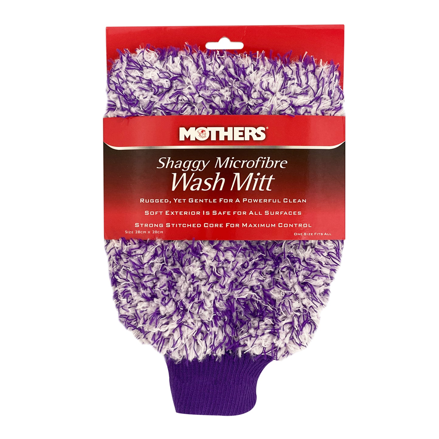Mothers Shaggy Microfibre Wash Mitt Super Plush Car Wash Glove