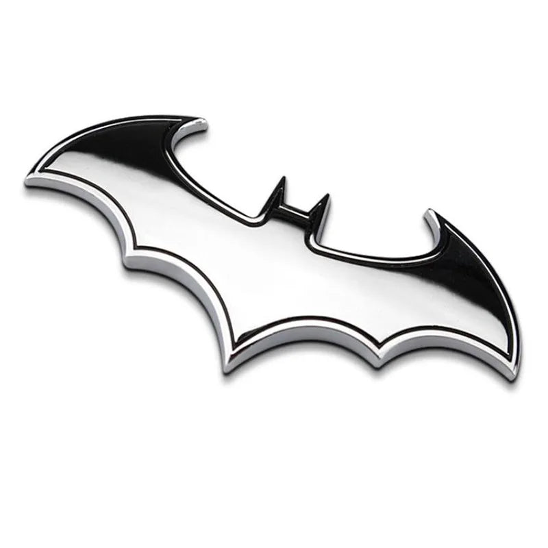 Motorcycle 3D Metal Bat Auto Halloween Decorations Sticker Metal Badge Emblem Tail Decal Motorcycle Car Accessories