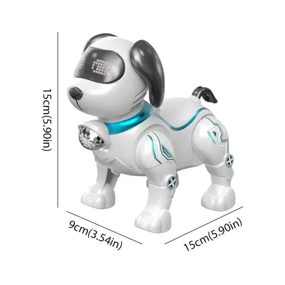 Plastic Electronic Robot Dog Toy with Light Interactive Touch Pets Toys Robotic Dogs Programmable Smart Electronic Stunt Pet